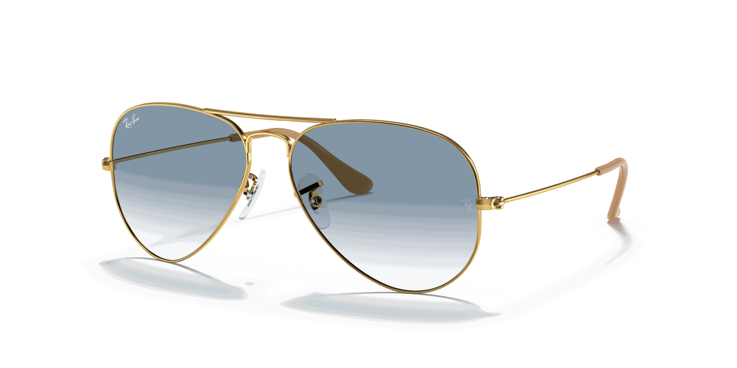 [Light Blue Lenses, Polished Arista Gold Frame]