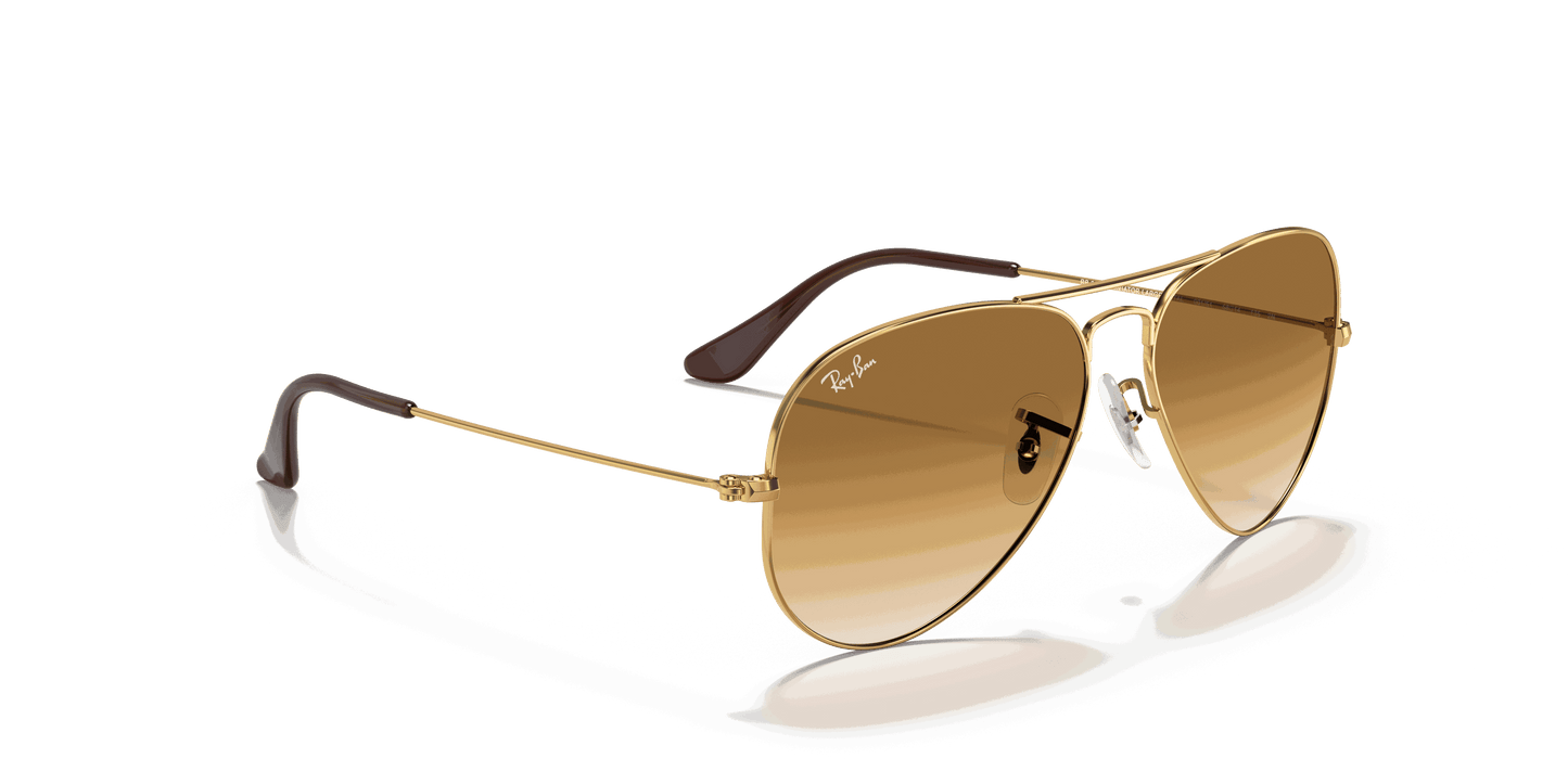 [Light Brown Lenses, Polished Arista Gold Frame]