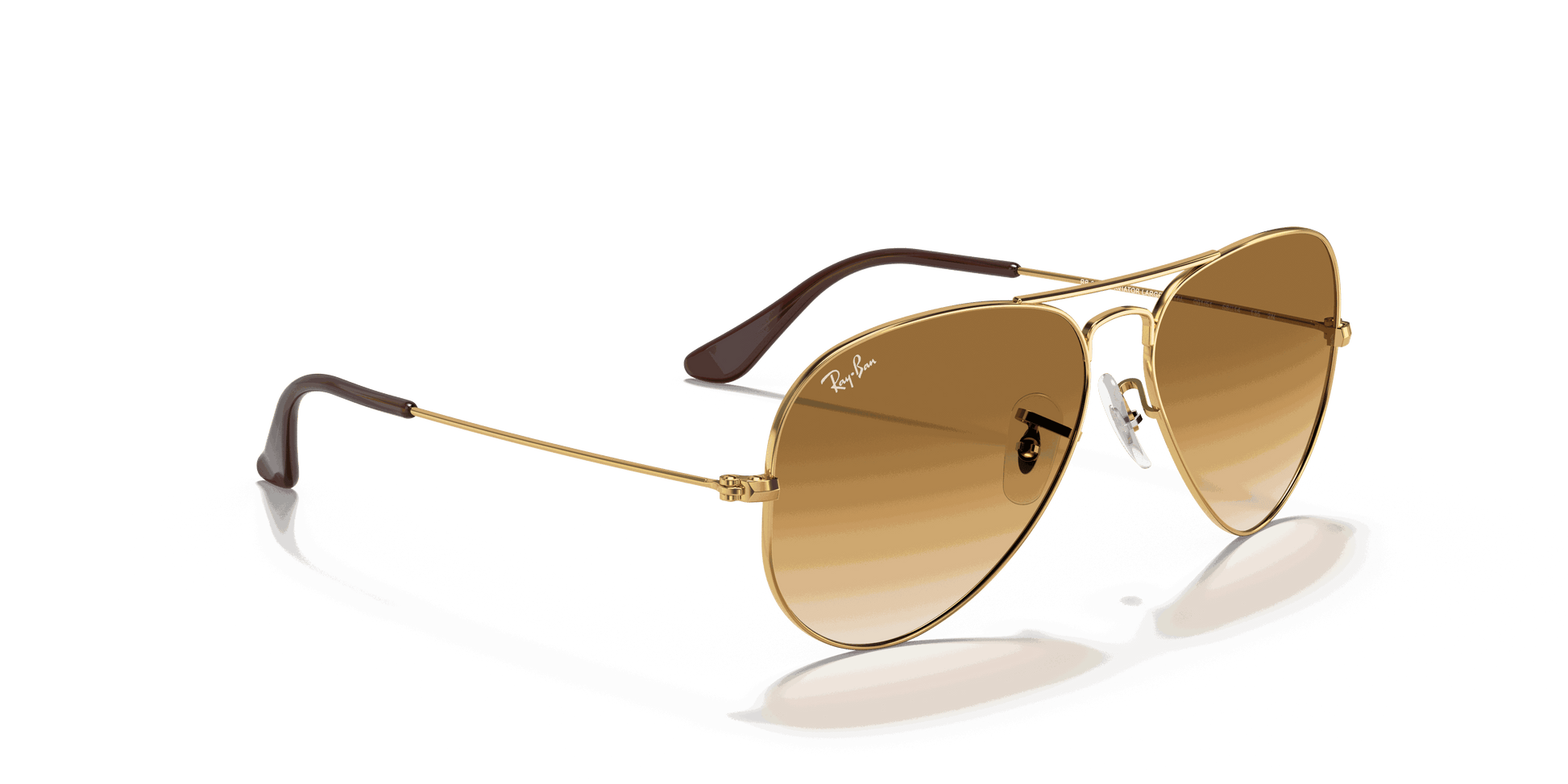 [Light Brown Lenses, Polished Arista Gold Frame]