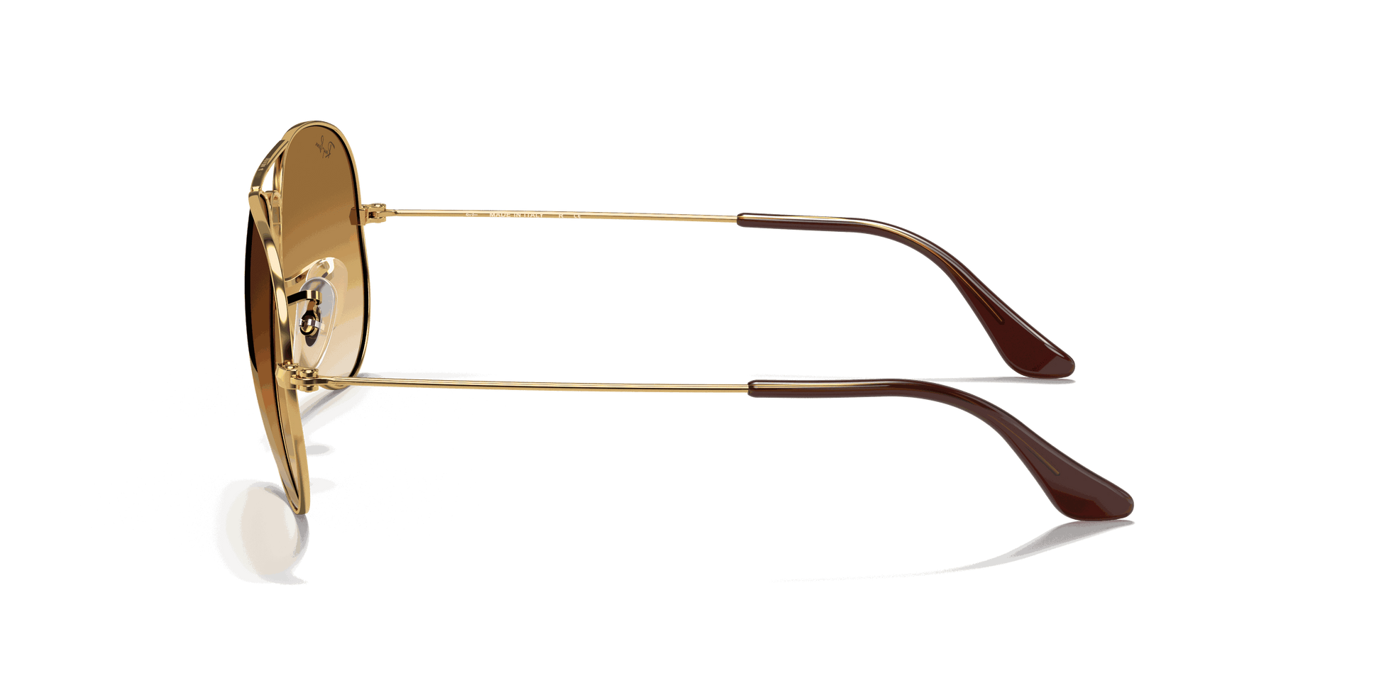 [Light Brown Lenses, Polished Arista Gold Frame]