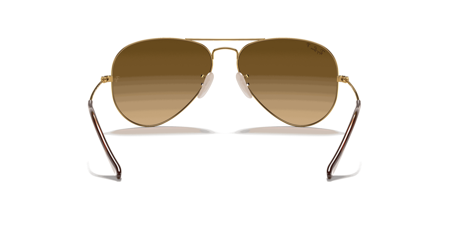 [Brown Lenses, Polished Arista Gold Frame]