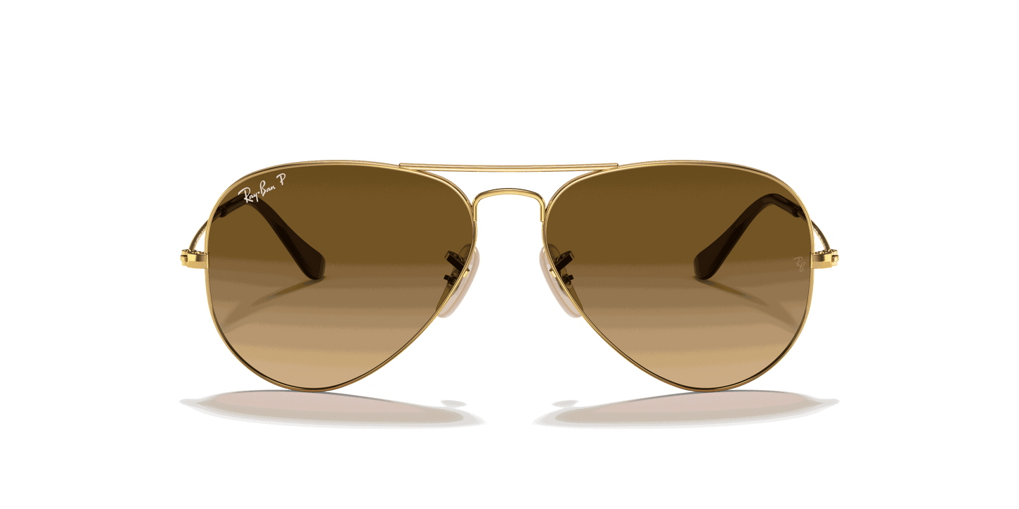[Brown Lenses, Polished Arista Gold Frame]