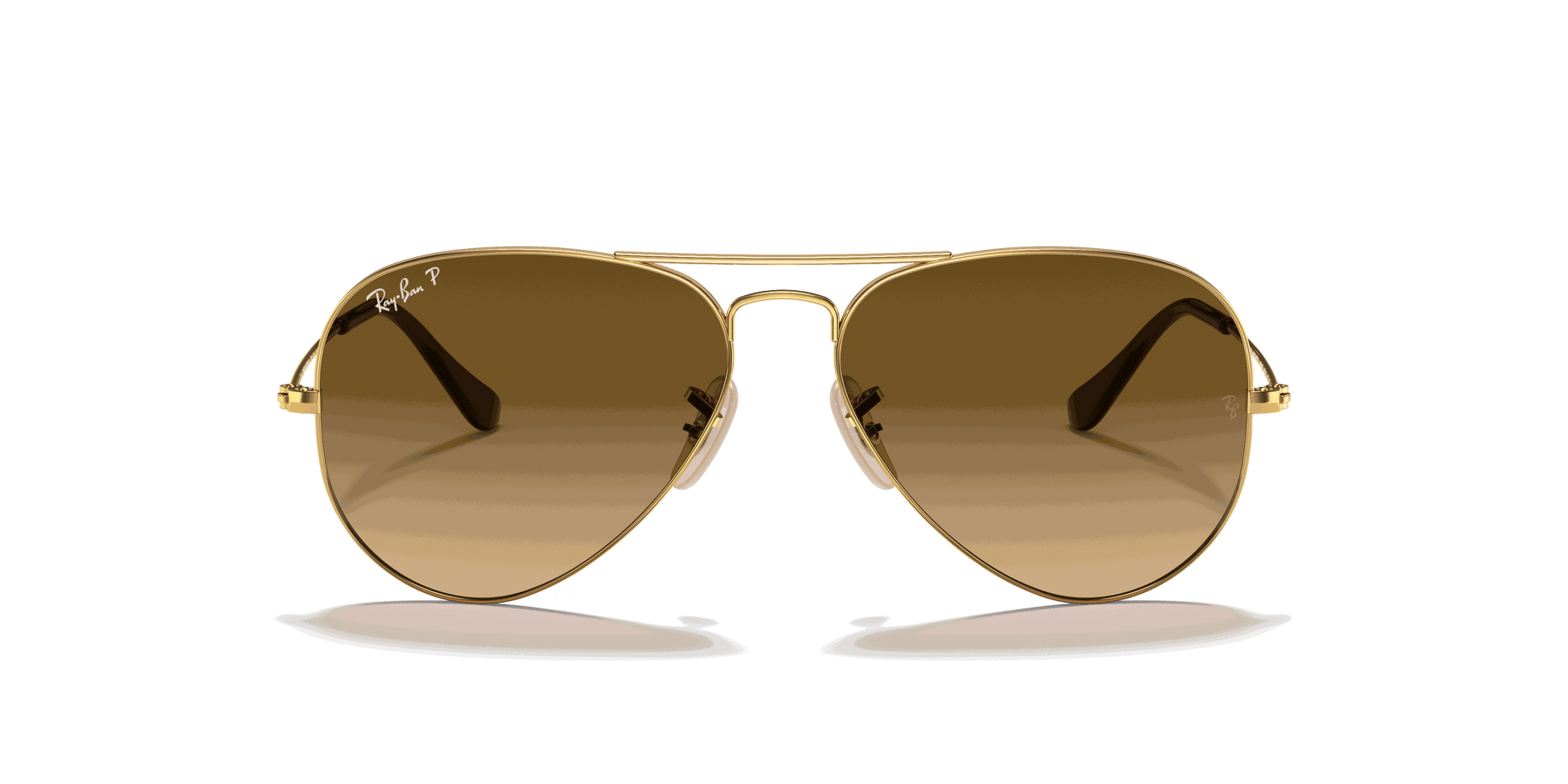 [Brown Lenses, Polished Arista Gold Frame]