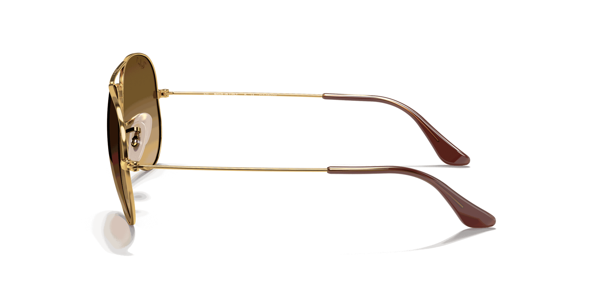 [Brown Lenses, Polished Arista Gold Frame]