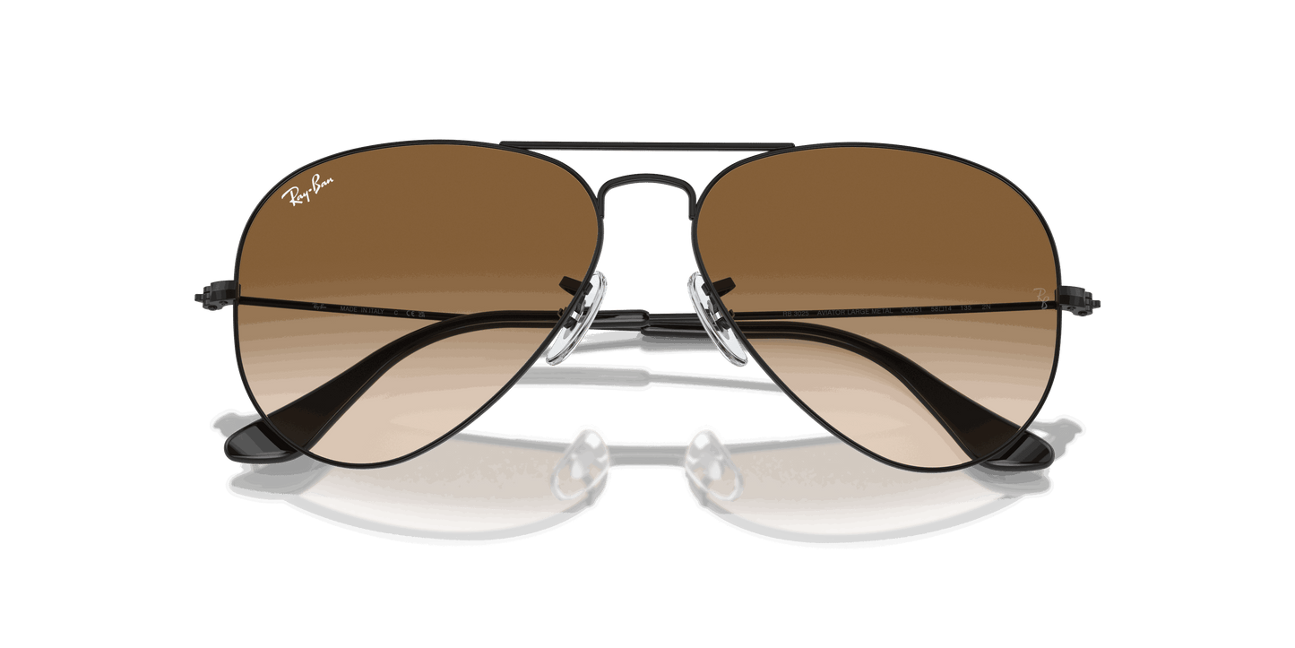 [Brown Lenses, Polished Black Frame]