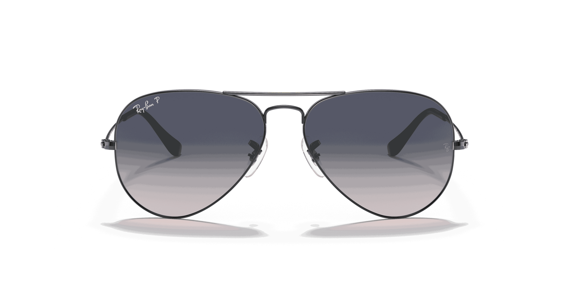 [Blue/Grey Lenses, Polished Gunmetal Frame]