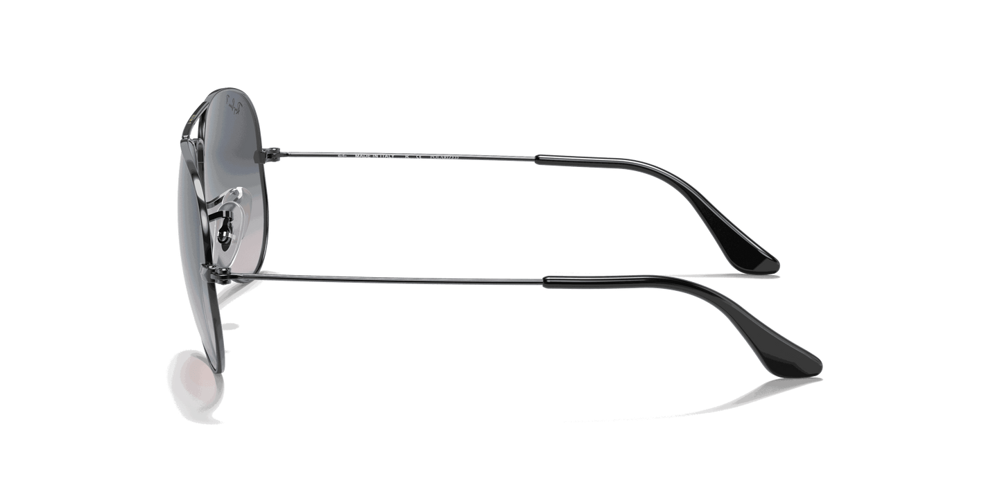 [Blue/Grey Lenses, Polished Gunmetal Frame]
