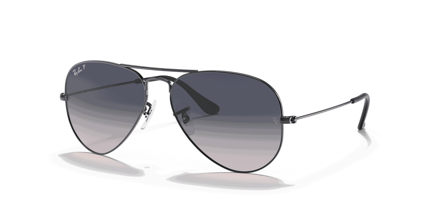 [Blue/Grey Lenses, Polished Gunmetal Frame]