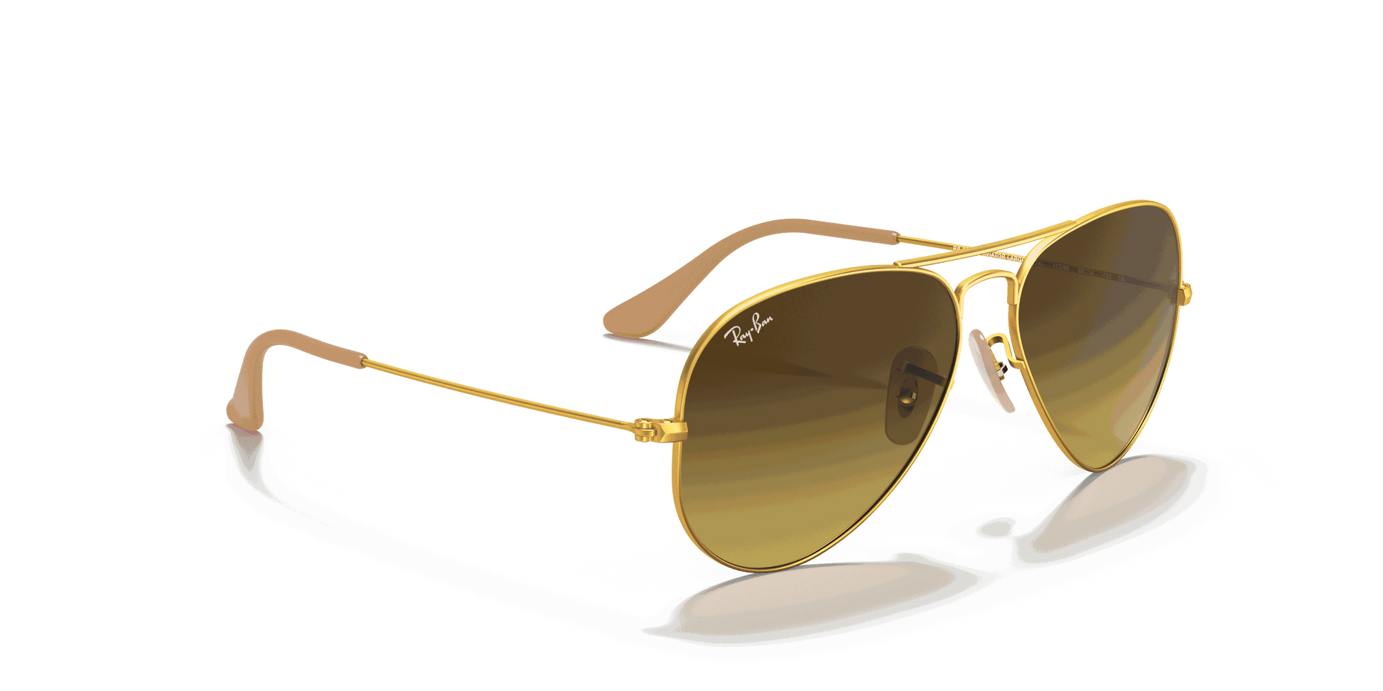 [Brown Gradient Lenses, Matte Gold Frame]