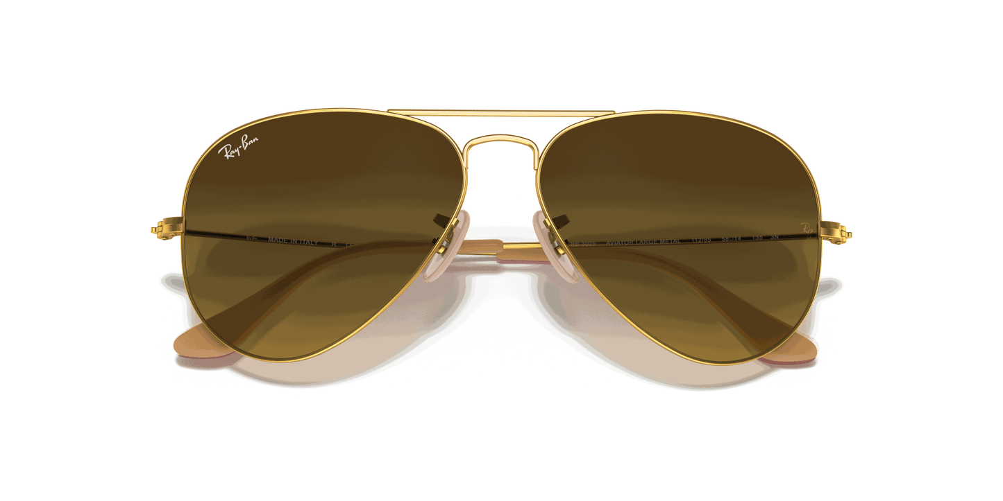 [Brown Gradient Lenses, Matte Gold Frame]