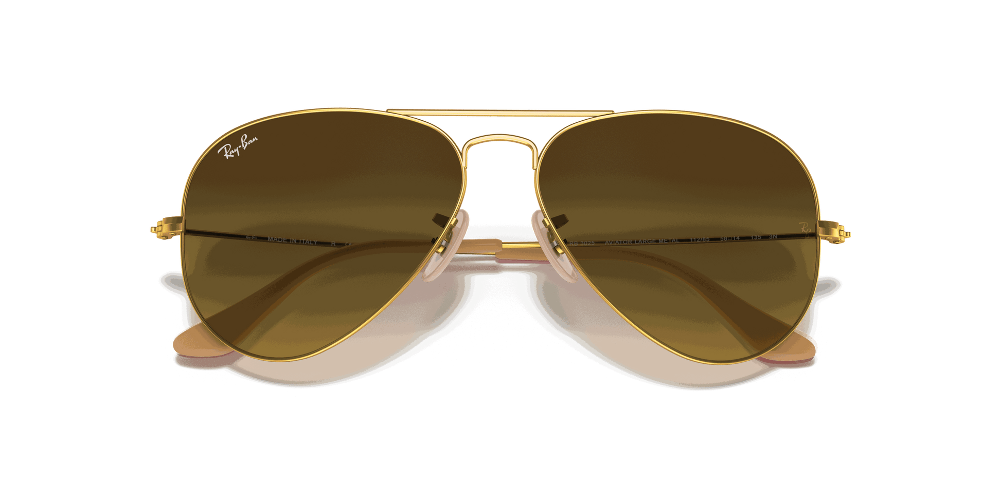 [Brown Gradient Lenses, Matte Gold Frame]