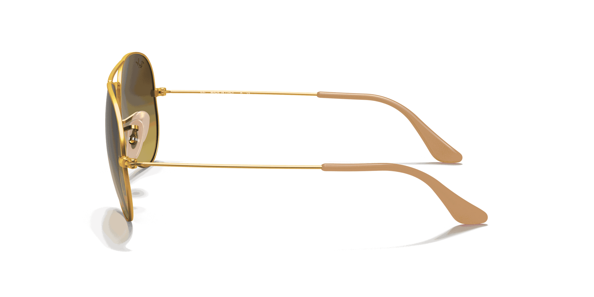 [Brown Gradient Lenses, Matte Gold Frame]