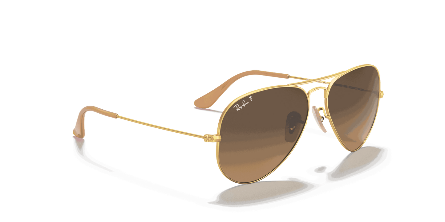 [Brown Lenses, Matte Gold Frame]