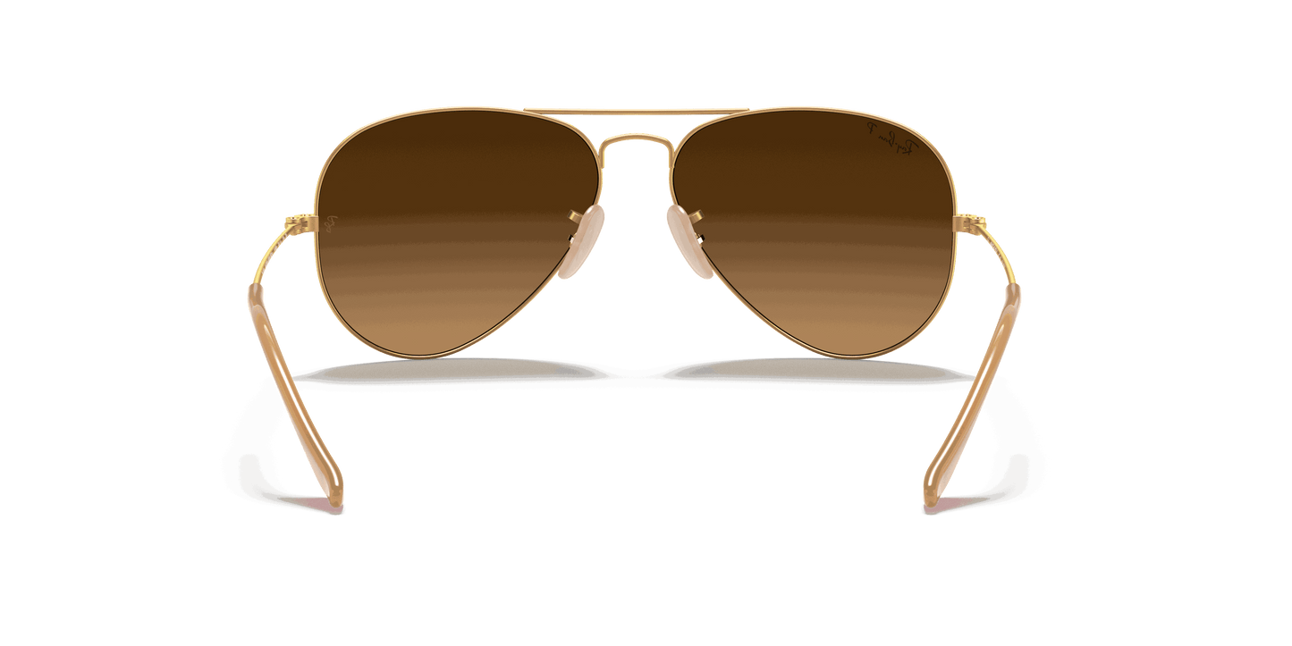 [Brown Lenses, Matte Gold Frame]