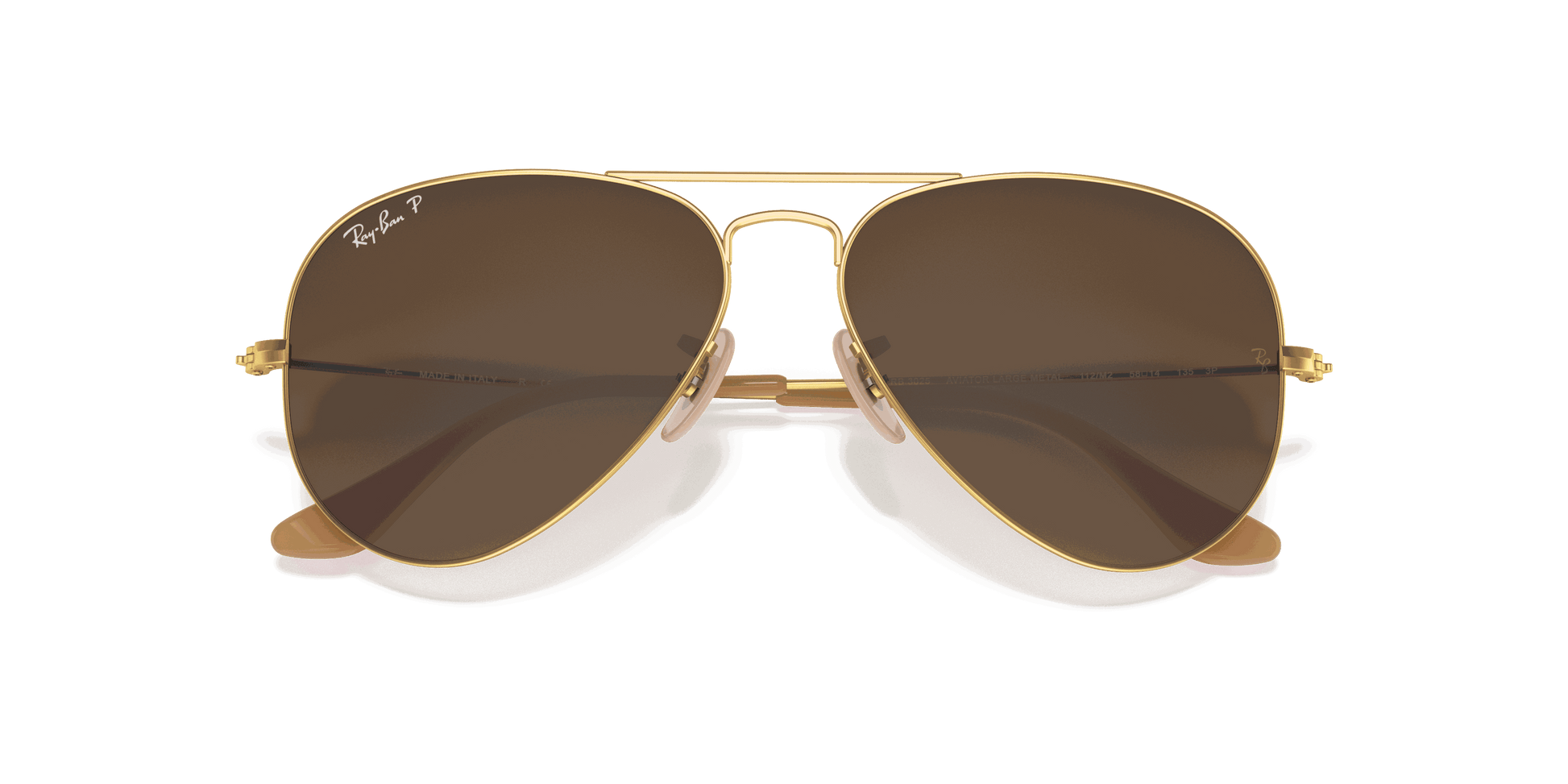 [Brown Lenses, Matte Gold Frame]