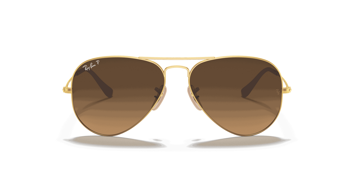 [Brown Lenses, Matte Gold Frame]