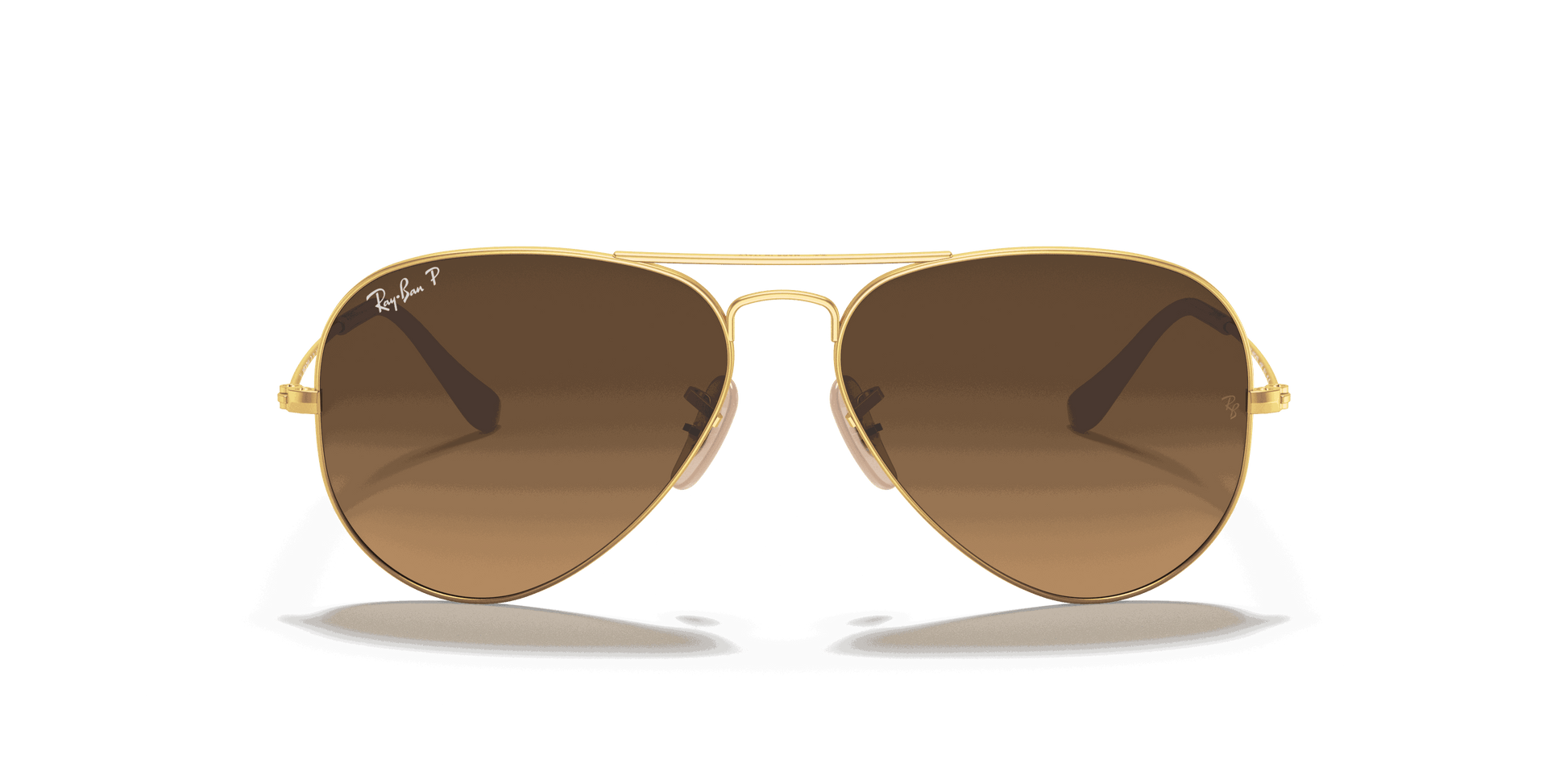 [Brown Lenses, Matte Gold Frame]