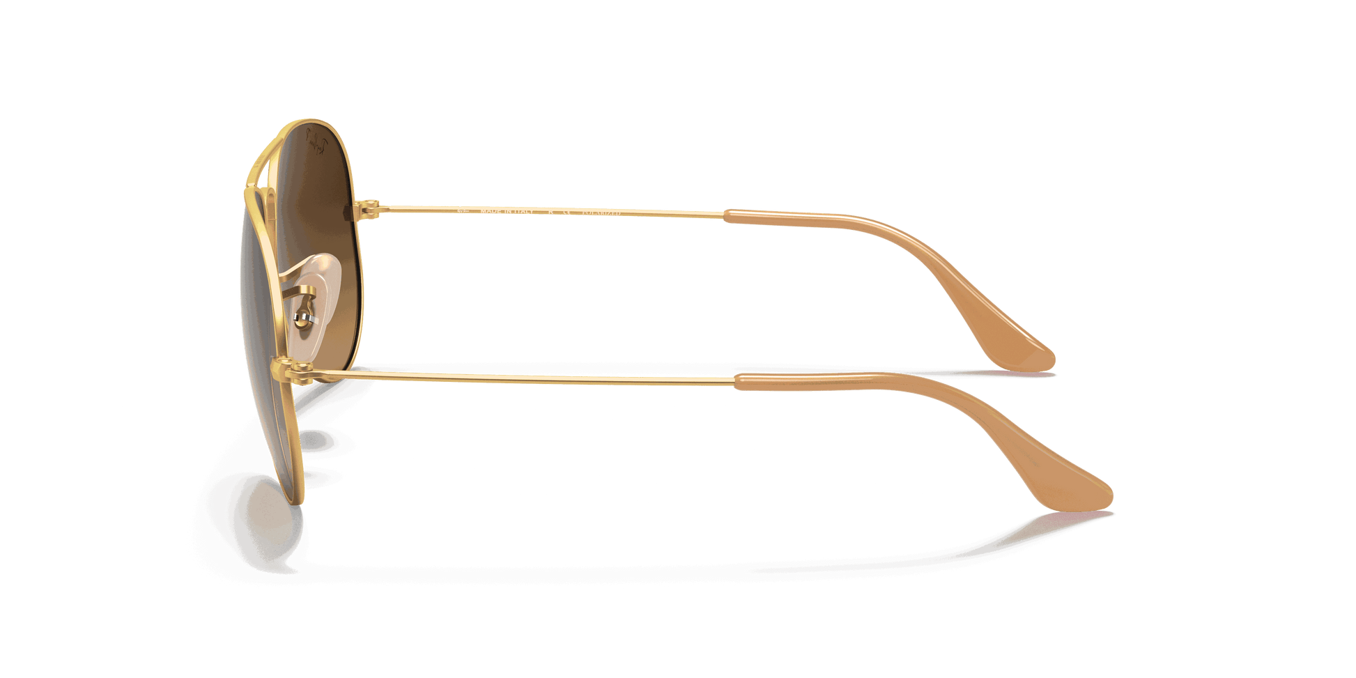[Brown Lenses, Matte Gold Frame]