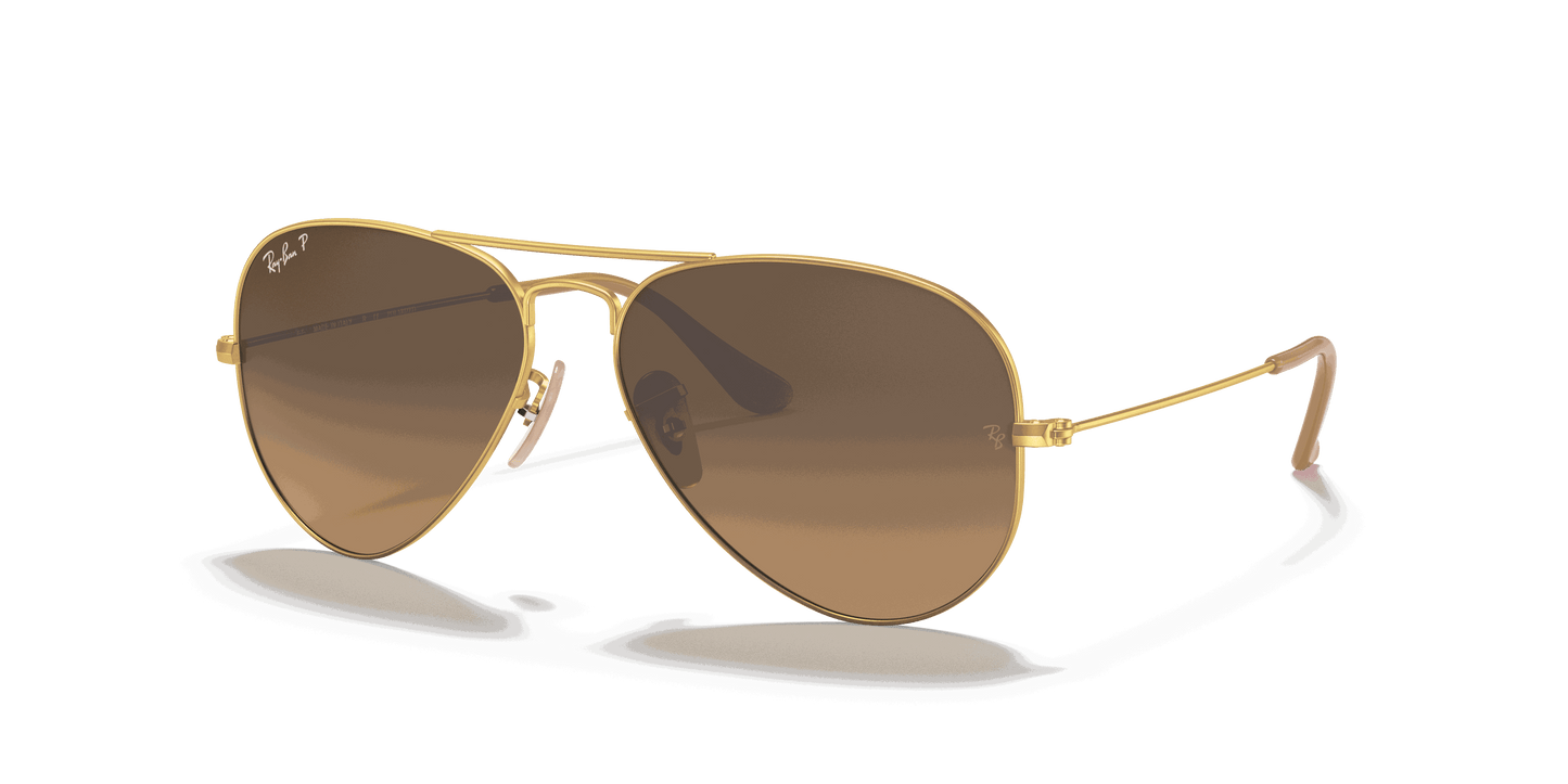 [Brown Lenses, Matte Gold Frame]