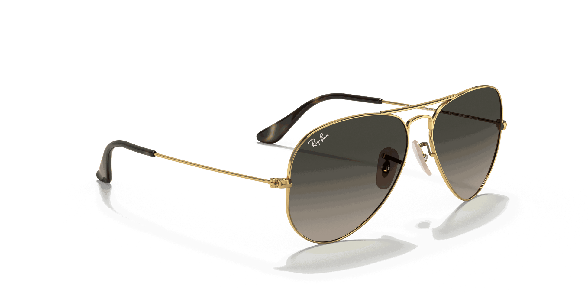 [Grey Gradient Lenses, Polished Arista Gold Frame]