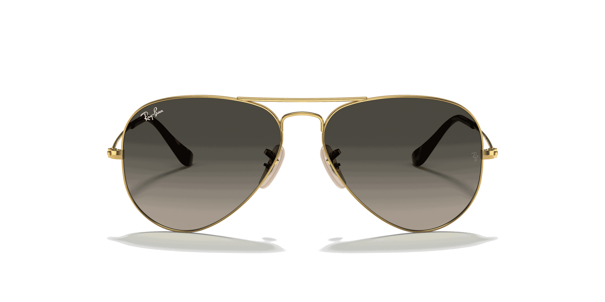 [Grey Gradient Lenses, Polished Arista Gold Frame]