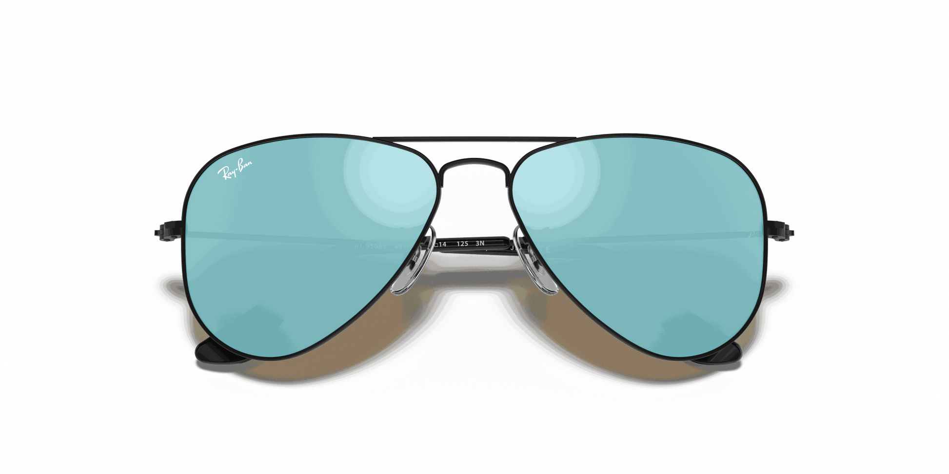 [Blue Flash Lenses, Matte Black Frame]