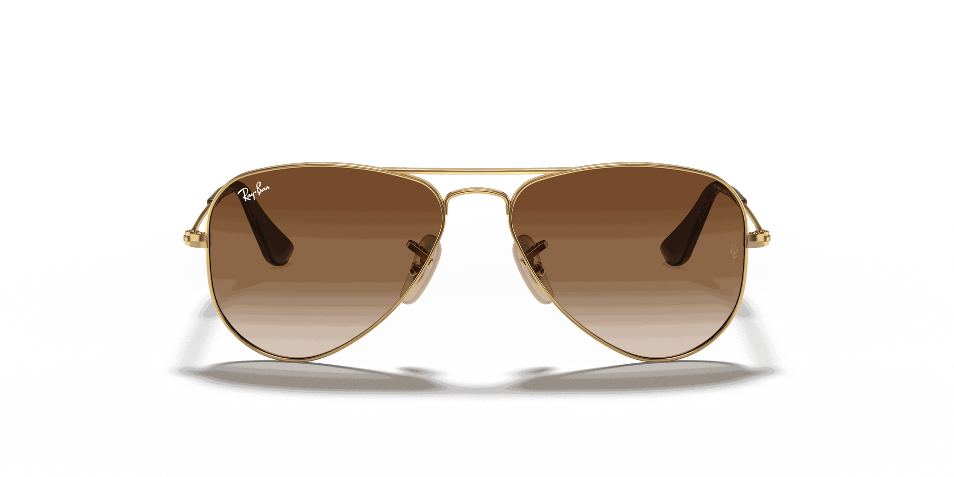 [Brown Lenses, Polished Arista Gold Frame]