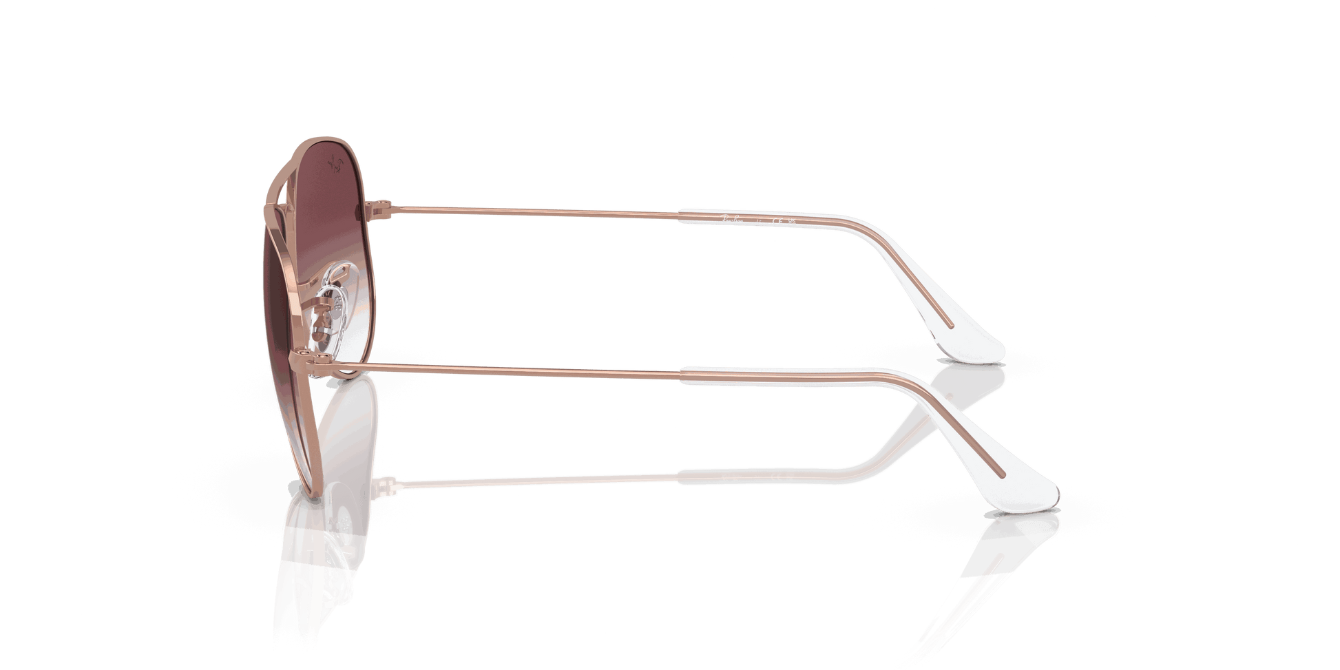 [Gradient Dark Violet Lenses, Polished Rose Gold Frame]