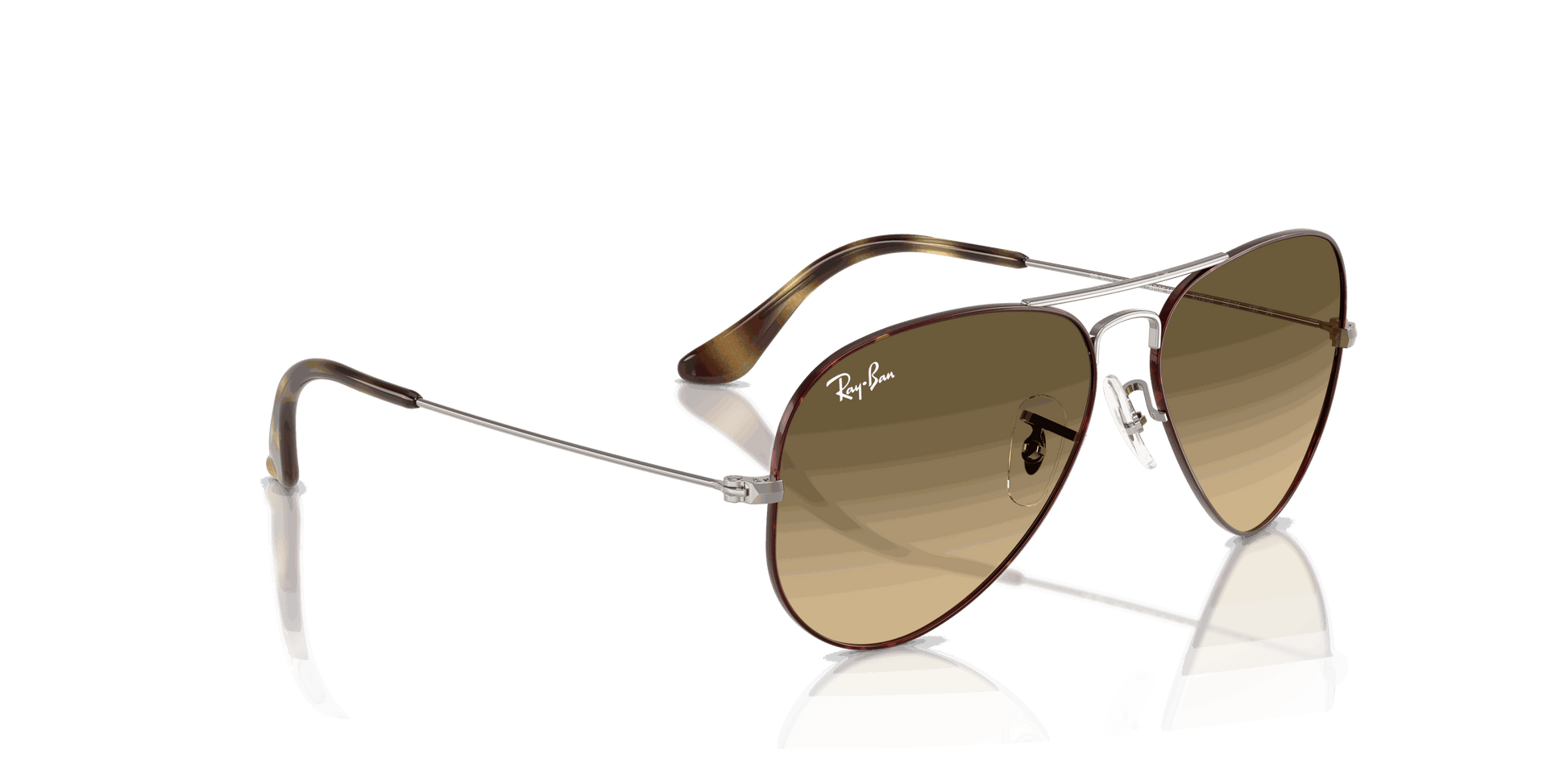 [Brown Vintage Gradient Black Lenses, Polished Havana On Gunmetal Frame]