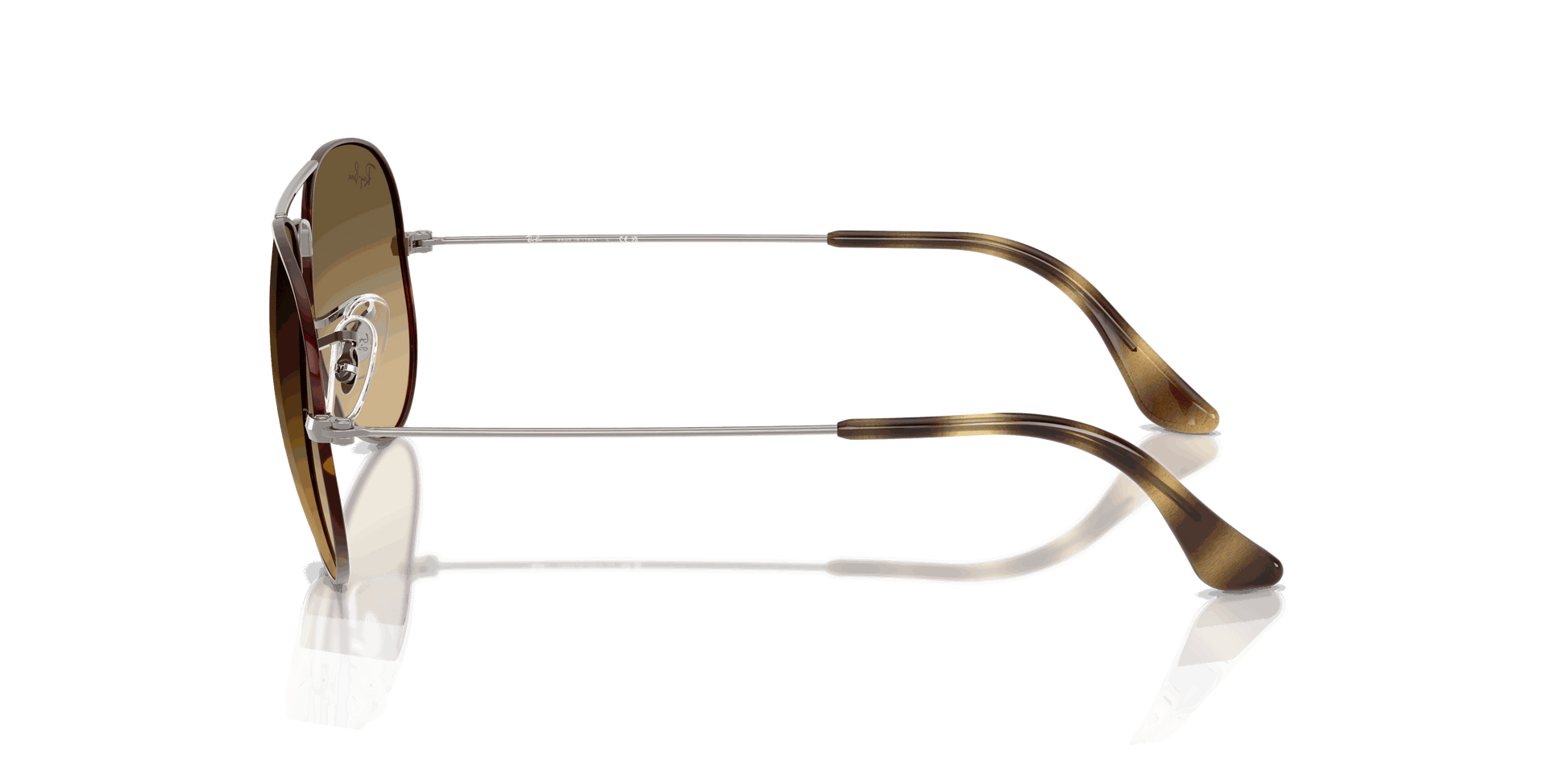 [Brown Vintage Gradient Black Lenses, Polished Havana On Gunmetal Frame]