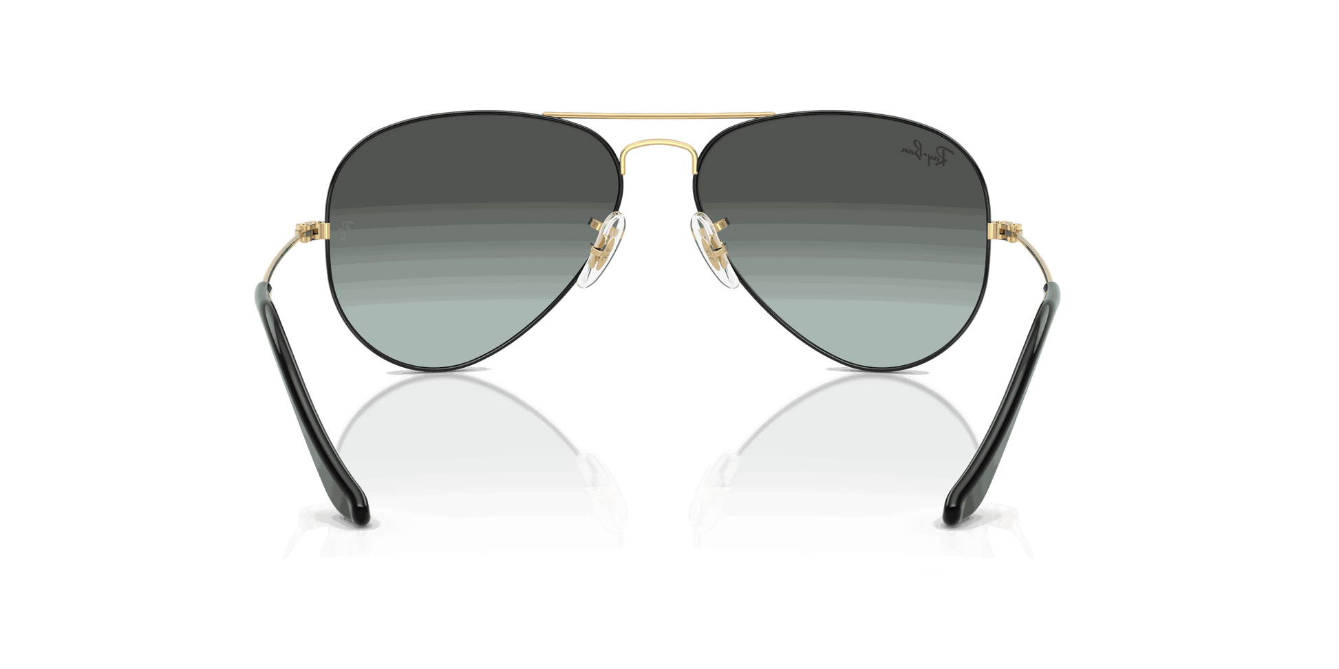 [Blue Vintage Gradient Black Lenses, Polished Black On Arista Frame]