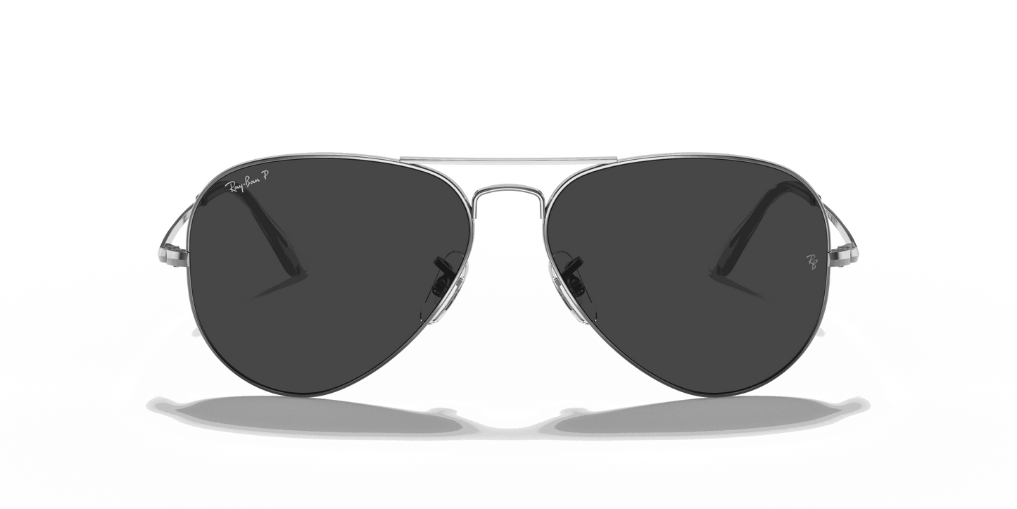 [Black Lenses, Polished Gunmetal Frame]