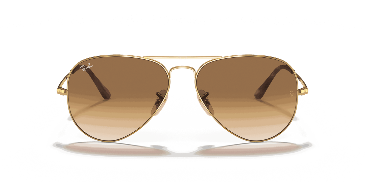 [Light Brown Gradient Lenses, Polished Arista Gold Frame]