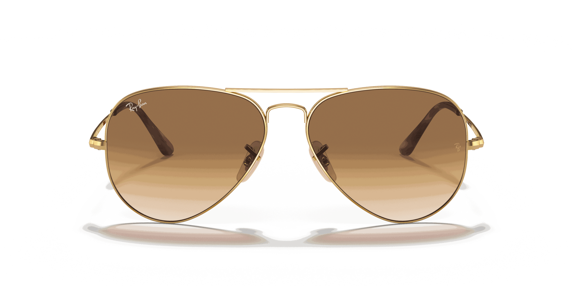 [Light Brown Gradient Lenses, Polished Arista Gold Frame]