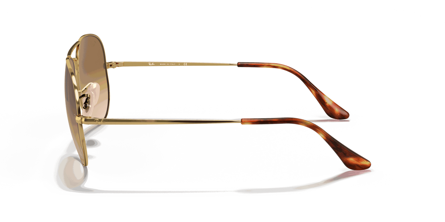 [Light Brown Gradient Lenses, Polished Arista Gold Frame]