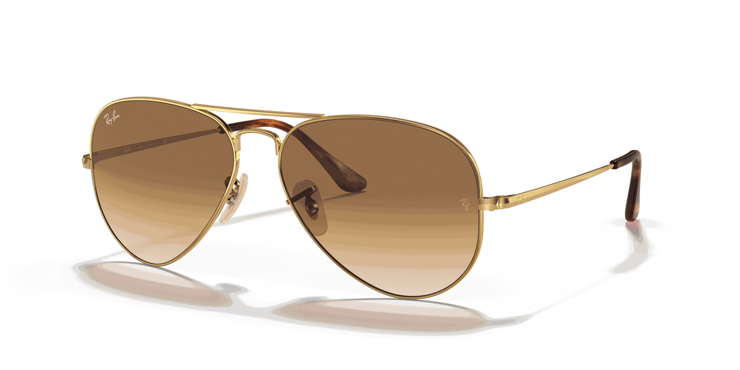 [Light Brown Gradient Lenses, Polished Arista Gold Frame]