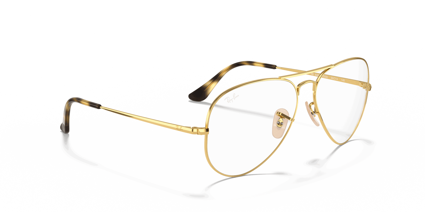 [Clear Lenses, Polished Arista Gold Frame]