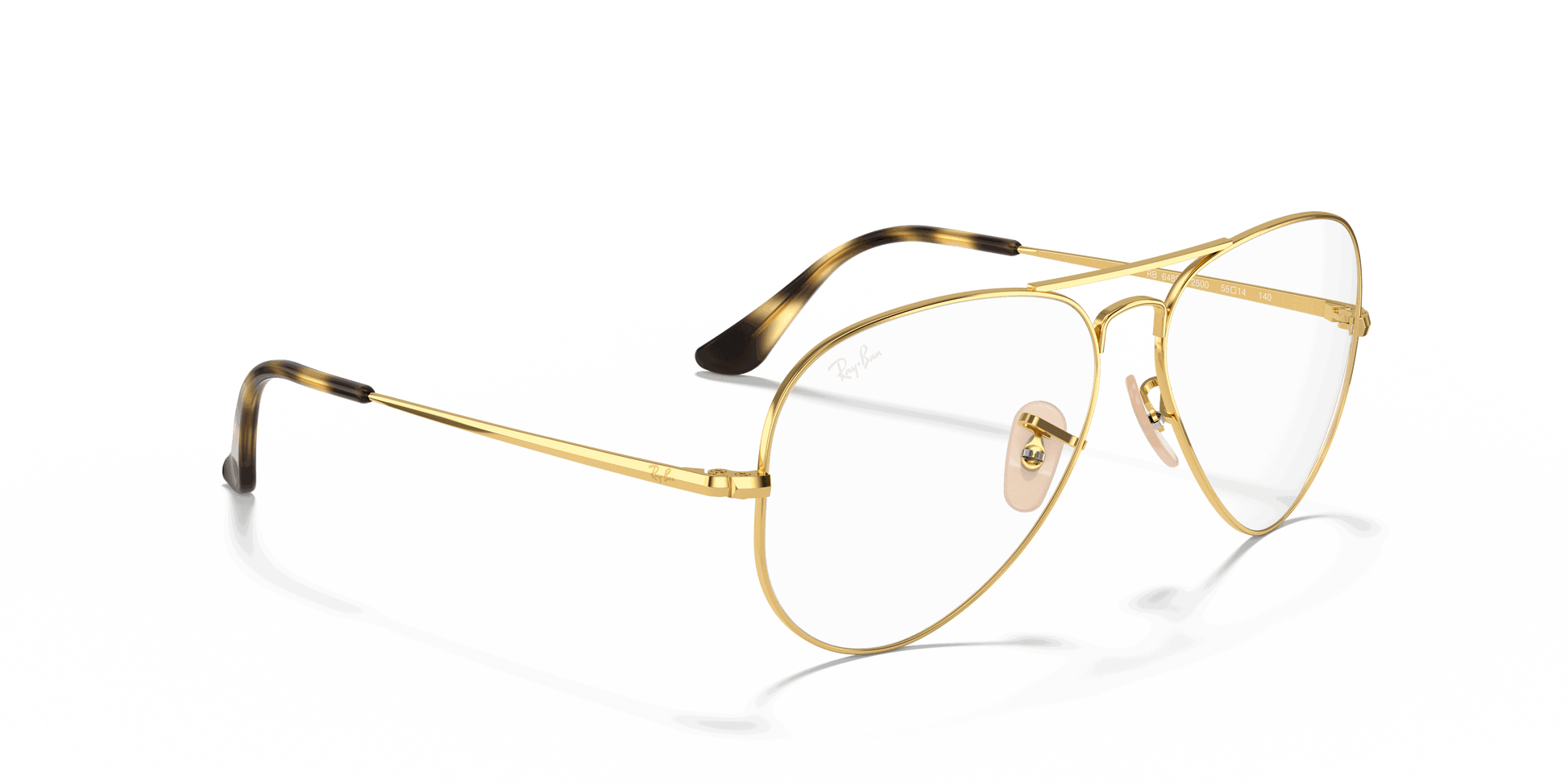 [Clear Lenses, Polished Arista Gold Frame]