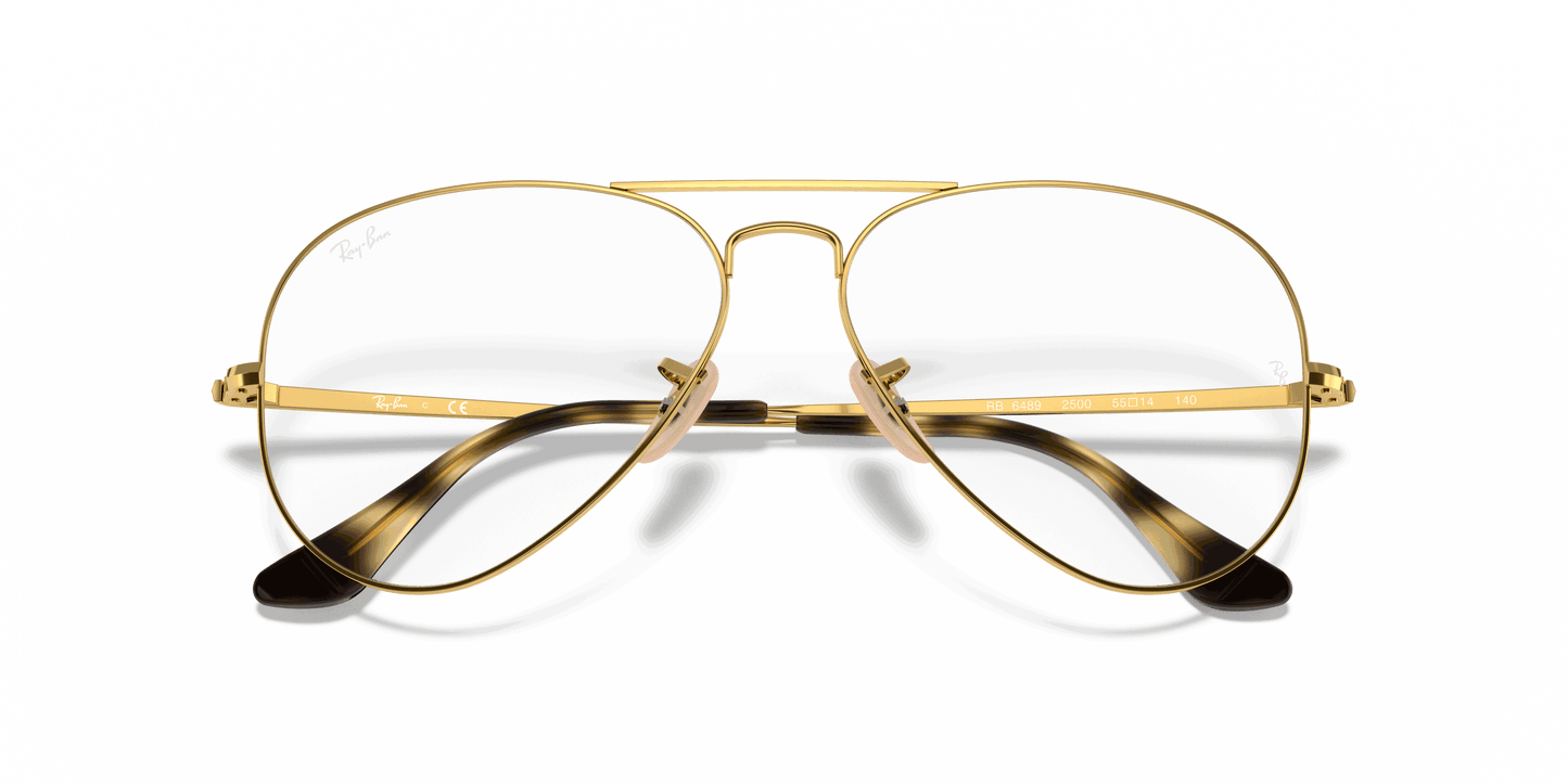 [Clear Lenses, Polished Arista Gold Frame]