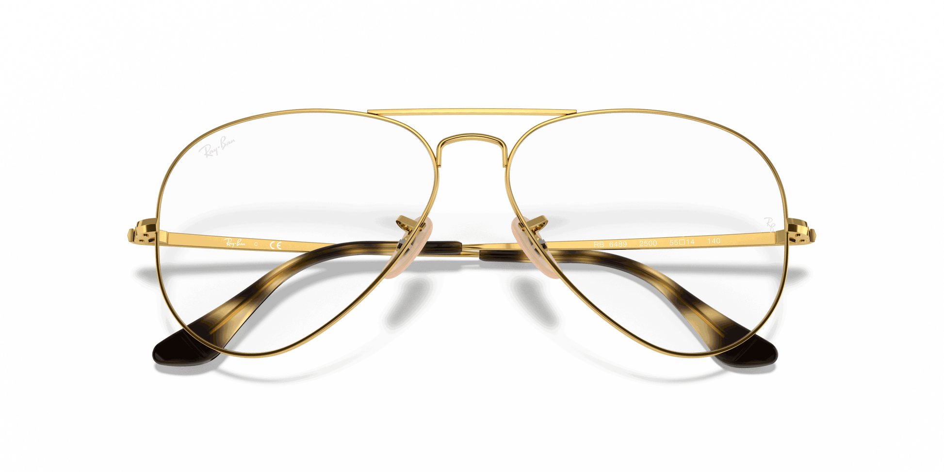 [Clear Lenses, Polished Arista Gold Frame]