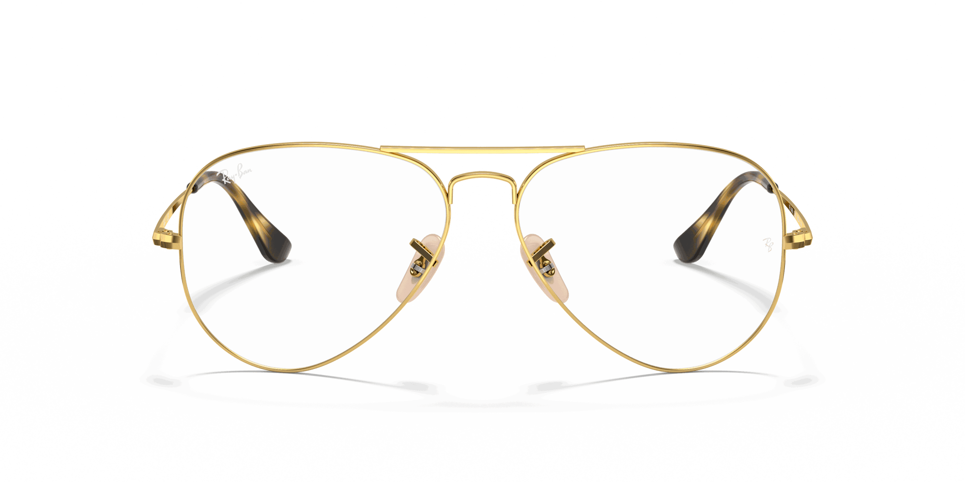 [Clear Lenses, Polished Arista Gold Frame]