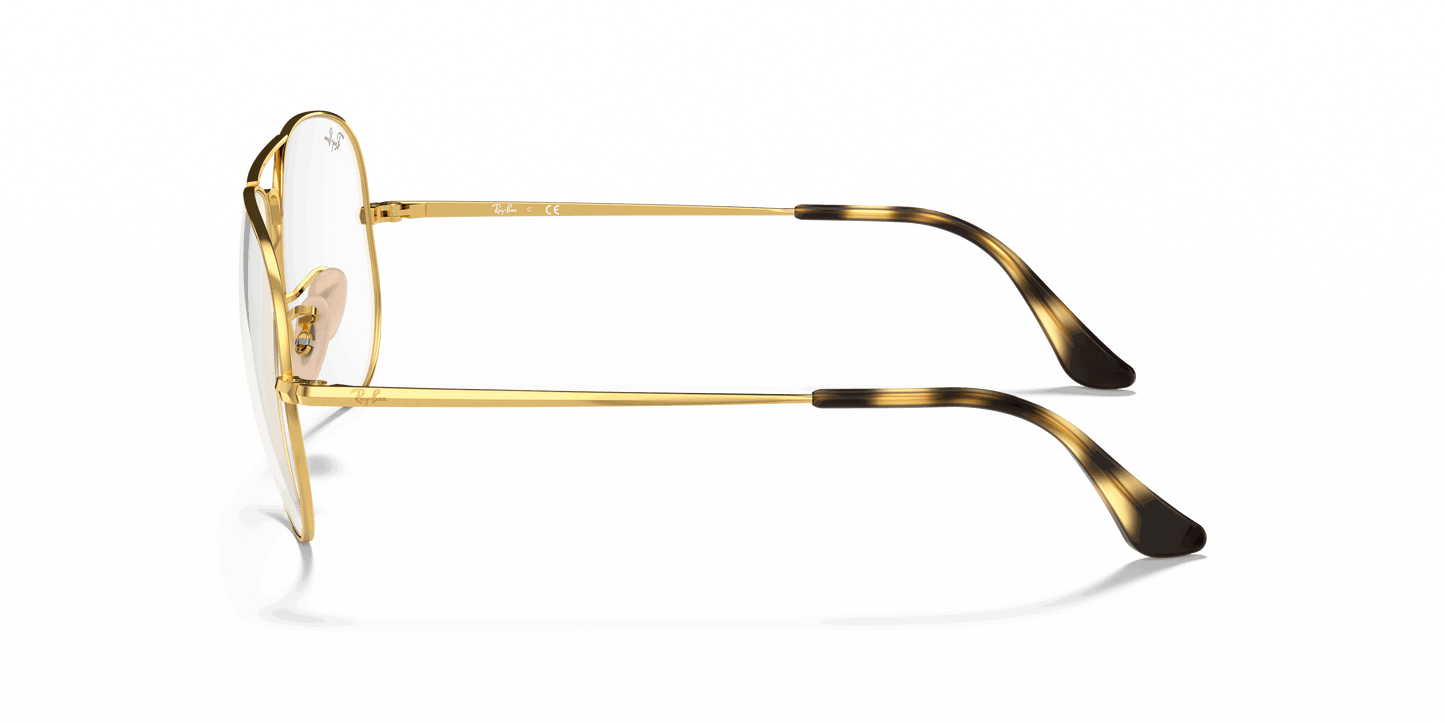 [Clear Lenses, Polished Arista Gold Frame]