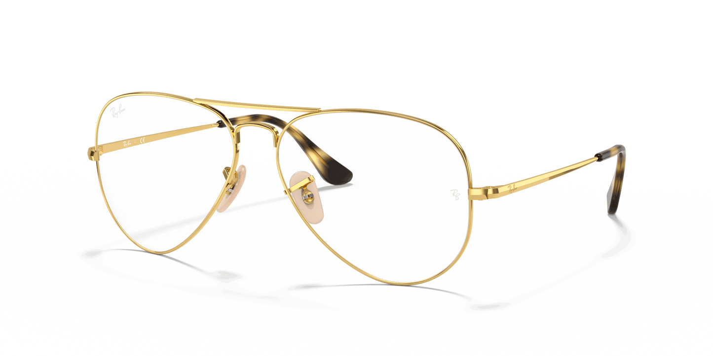 [Clear Lenses, Polished Arista Gold Frame]