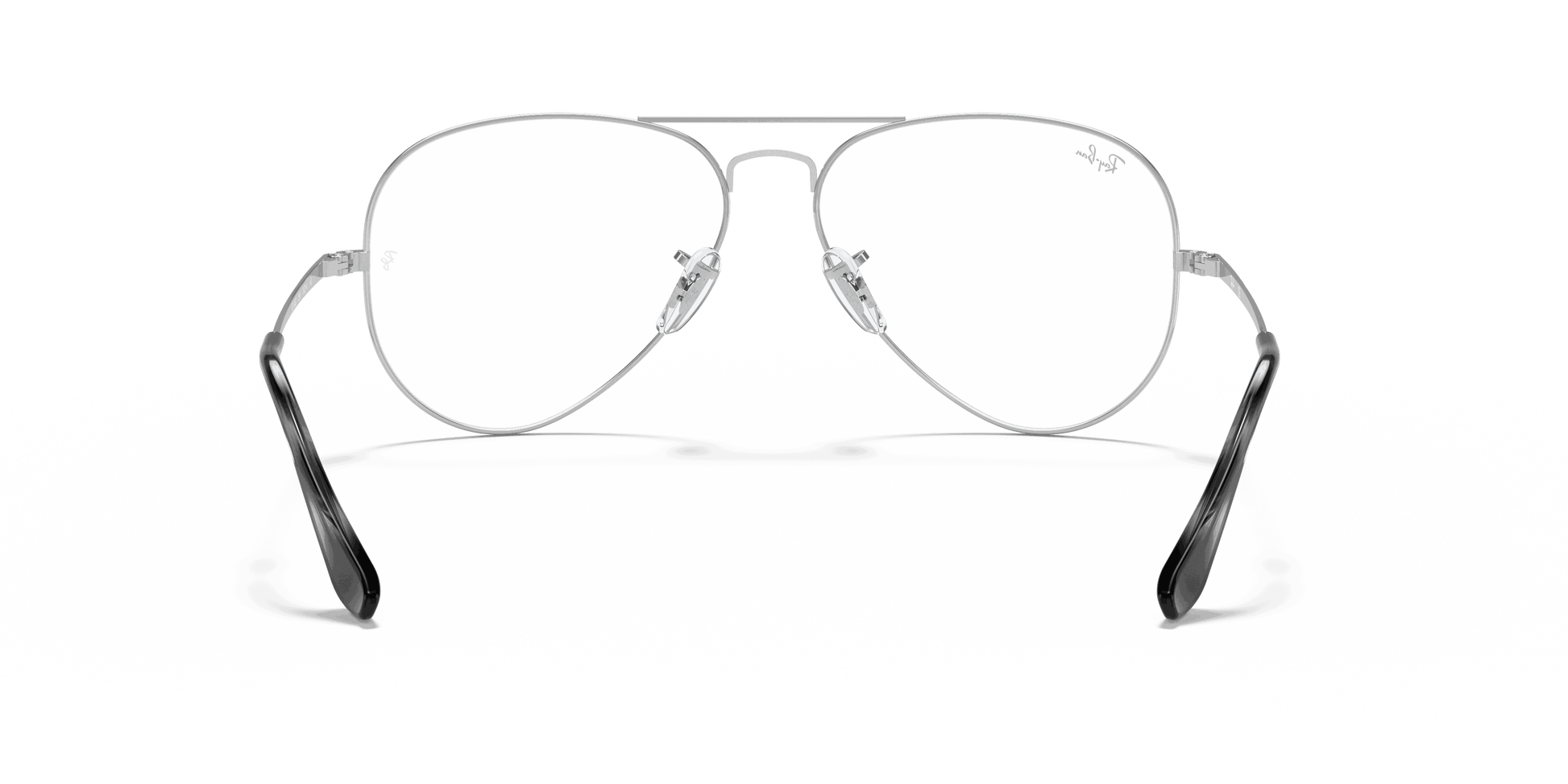 [Clear Lenses, Polished Silver Frame]