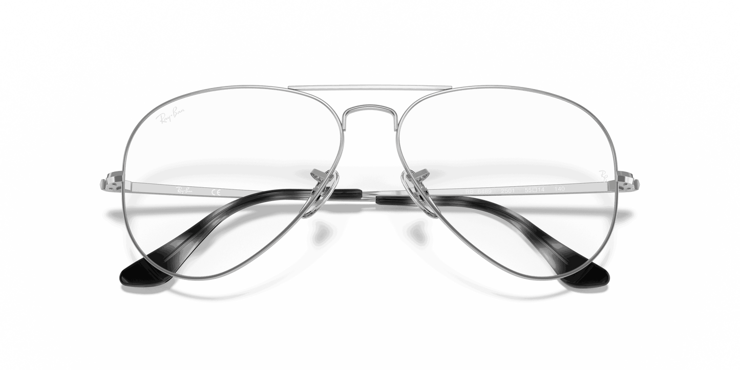 [Clear Lenses, Polished Silver Frame]