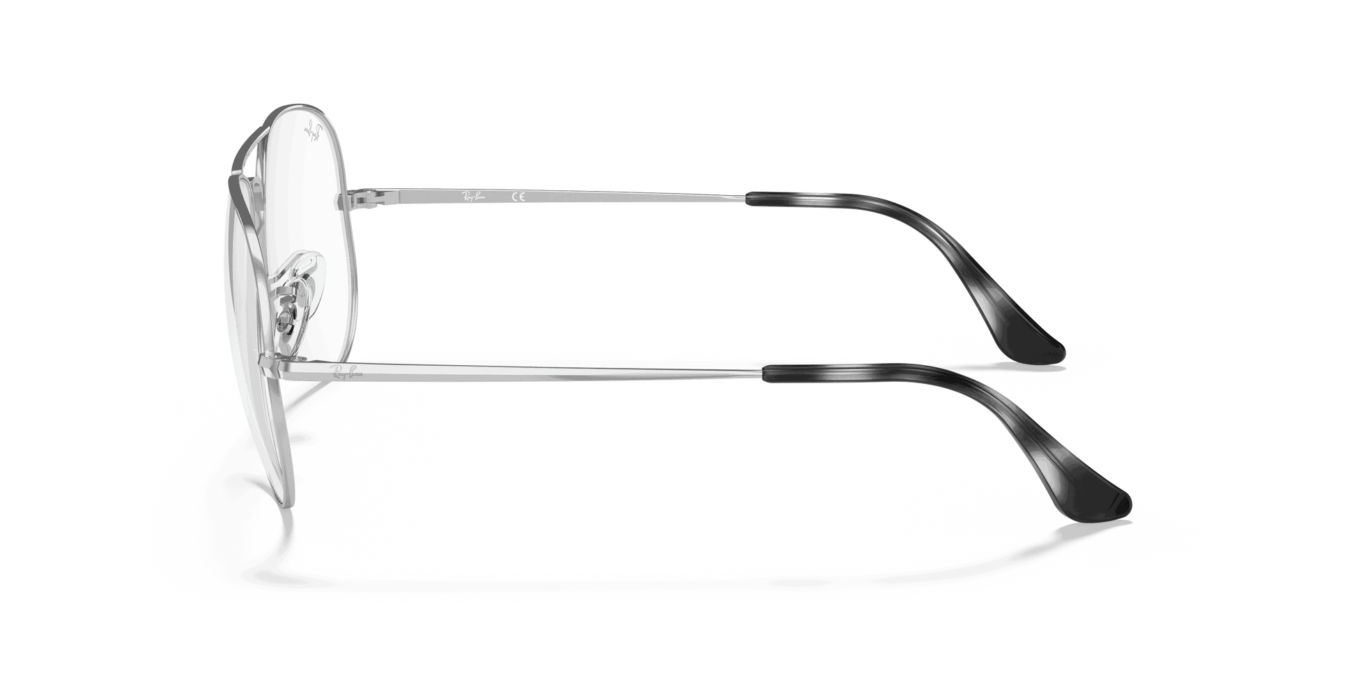 [Clear Lenses, Polished Silver Frame]