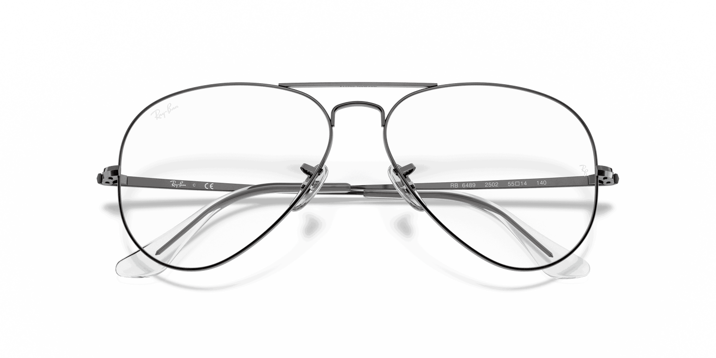 [Clear Lenses, Polished Gunmetal Frame]