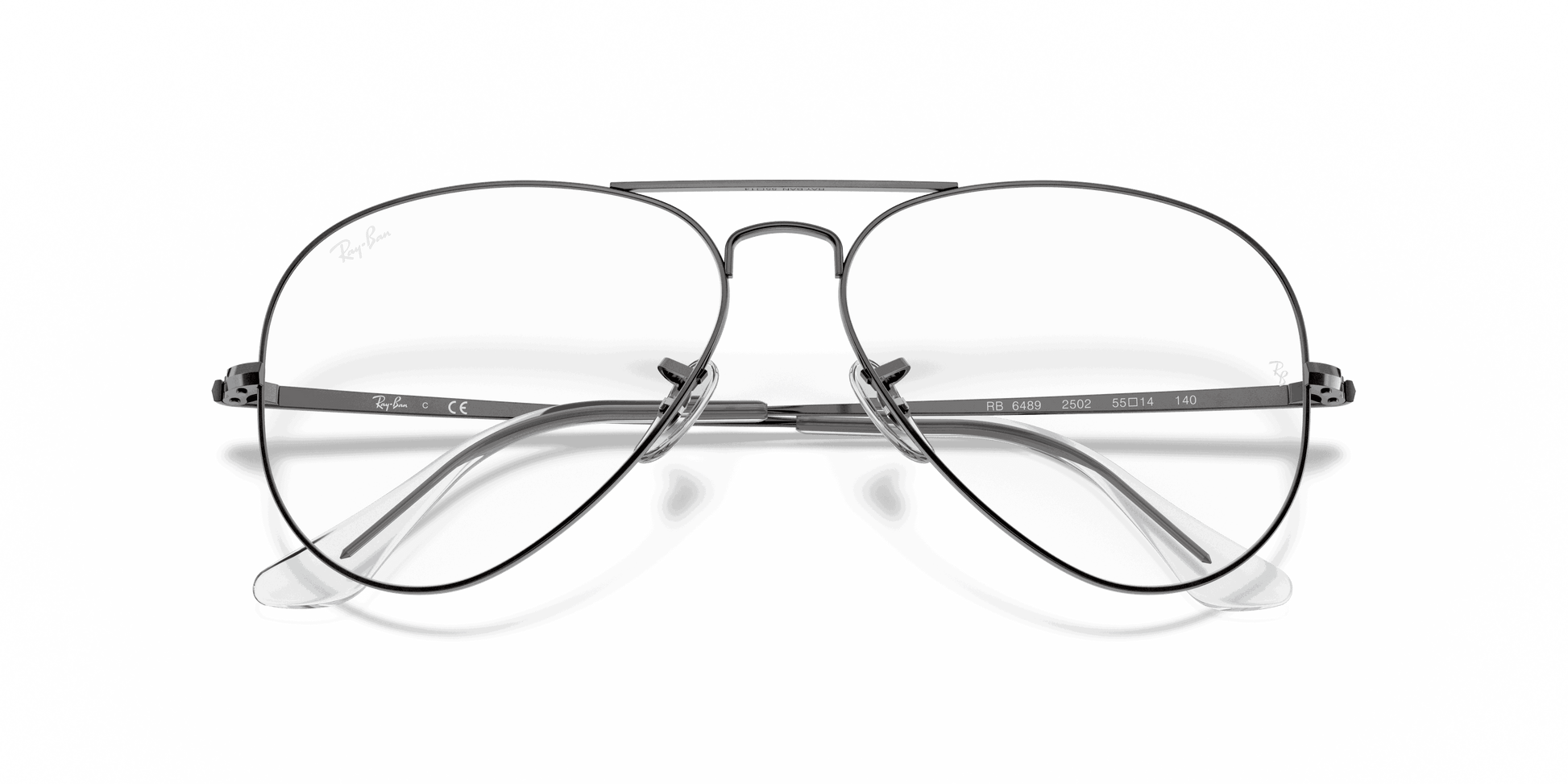 [Clear Lenses, Polished Gunmetal Frame]