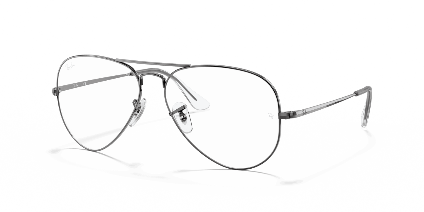 [Clear Lenses, Polished Gunmetal Frame]