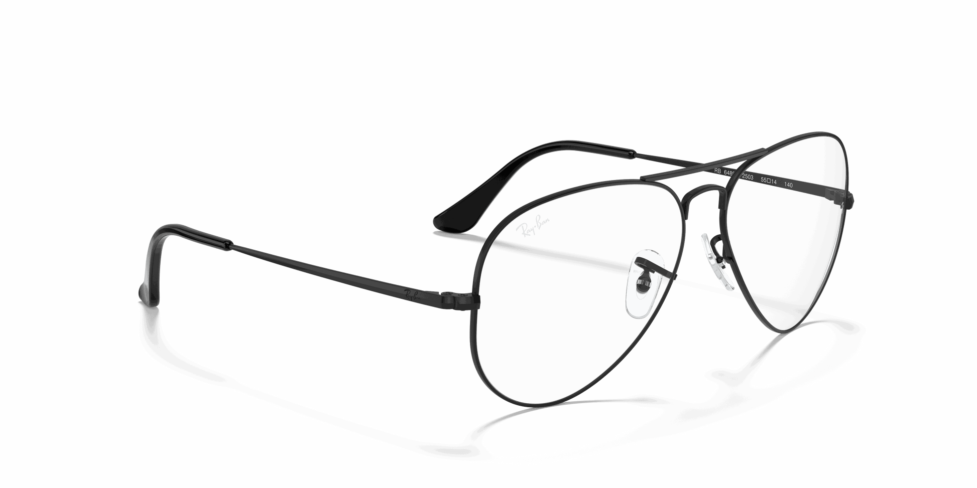 [Clear Lenses, Matte Black Frame]